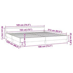 Struttura letto con testiera in velluto grigio scuro California King moderna