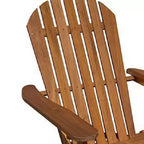 Sedia Adirondack da esterno Royal Hampton, schienale a doghe, legno marrone naturale