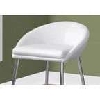 Set di 2 sgabelli da bancone Okak, sedie da bar contemporanee con struttura in metallo cromato, sedute moderne imbottite ad altezza bancone per isola cucina