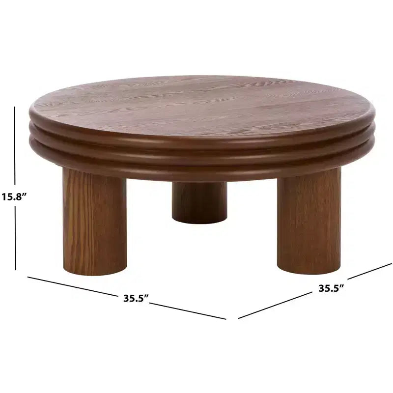 Tavolino rotondo Averny - COF2318A - Noce - Safavieh