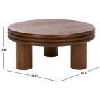 Tavolino rotondo Averny - COF2318A - Noce - Safavieh