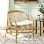 Sedia da pranzo Billie in rattan - SEA8041 - Naturale/Crema - Safavieh