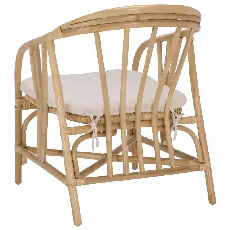 Sedia da pranzo Billie in rattan - SEA8041 - Naturale/Crema - Safavieh