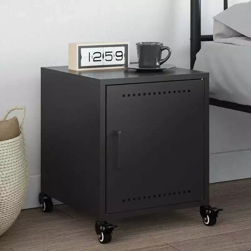 vidaXL Comodino Acciaio Laminato a Freddo 36 x 39 x 43,5 cm