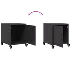 vidaXL Comodino Acciaio Laminato a Freddo 36 x 39 x 43,5 cm