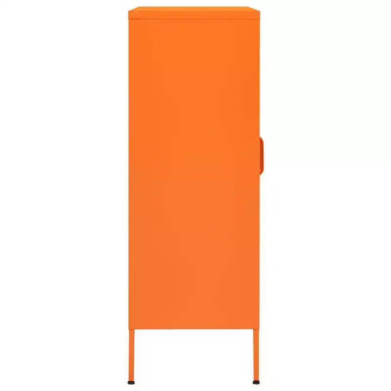 vidaXL Mobile Contenitore Giallo Senape Acciaio 80x35x101 cm