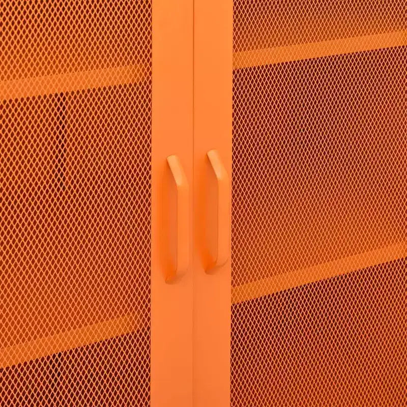vidaXL Mobile Contenitore Giallo Senape Acciaio 80x35x101 cm