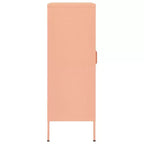 vidaXL Mobile Contenitore Giallo Senape Acciaio 80x35x101 cm