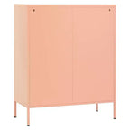 vidaXL Mobile Contenitore Giallo Senape Acciaio 80x35x101 cm
