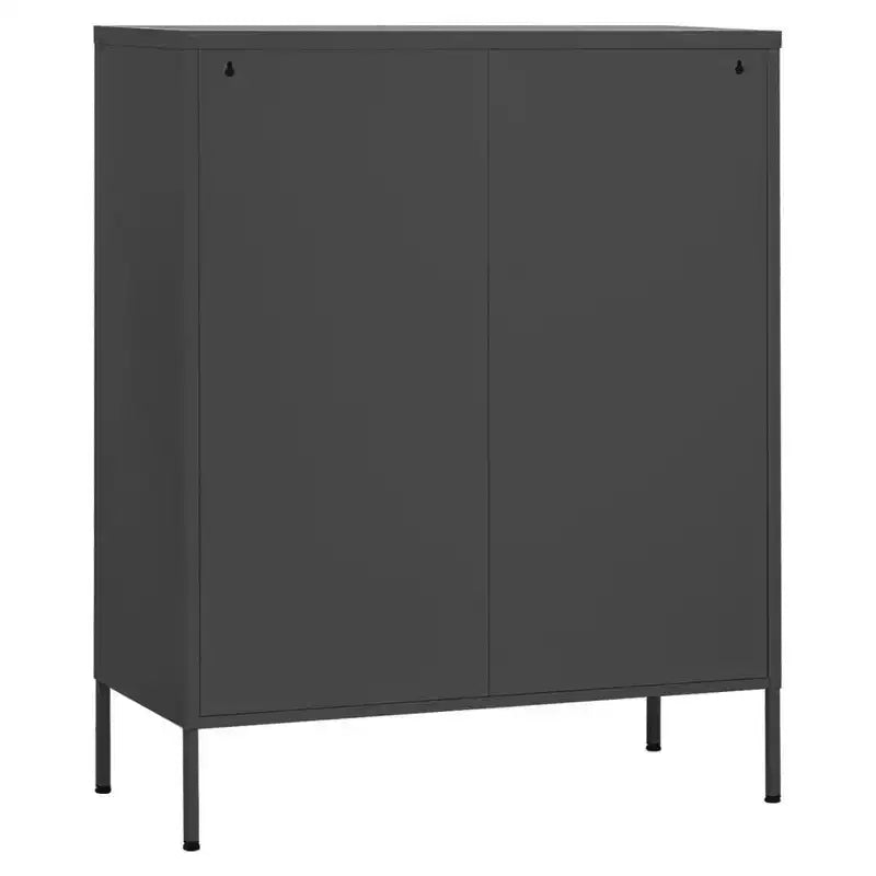 vidaXL Mobile Contenitore Giallo Senape Acciaio 80x35x101 cm