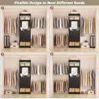 Besiost 25 - Sistema per Armadio con Specchio 96 W, Organizer per Armadio con Ripiani