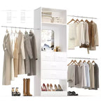 Besiost 25 - Sistema per Armadio con Specchio 96 W, Organizer per Armadio con Ripiani