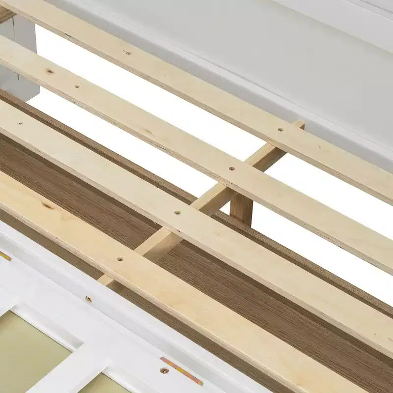 Letto a scomparsa Luxystar Full Size con ampi cassetti portaoggetti, letto a parete salvaspazio, facile montaggio per camera degli ospiti, appartamenti e ufficio