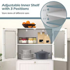 Mobiletto da bagno Costway con cassetti e scaffali, armadietto da terra indipendente