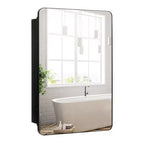 Costway 20 x30 Inch Bathroom Mirror Cabinet w/ Aluminum Frame Adjustable Shelves