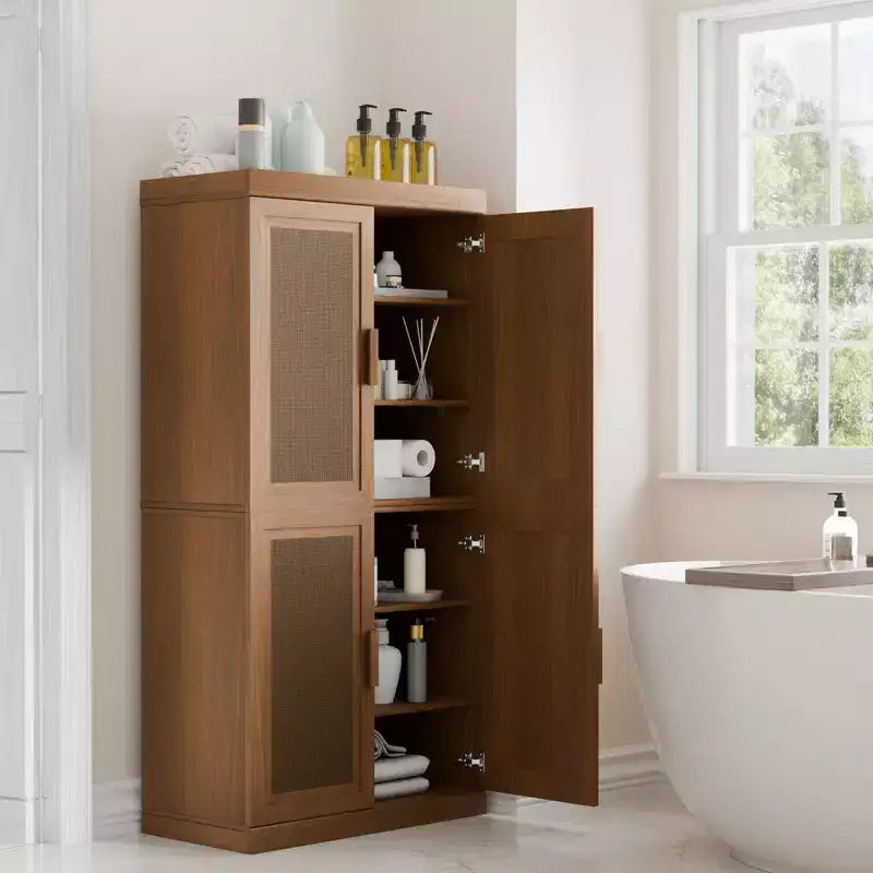 Dovelina - Cerniere Regolabili e Gestione Cavi! La Credenza Nera Risolve i Problemi di Spazio