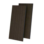 2 pz Pannelli Fonoassorbenti E Insonorizzati da 60 x 120 cm, Con Pannello Di Densità Rivestito In Impiallacciatura Di Legno