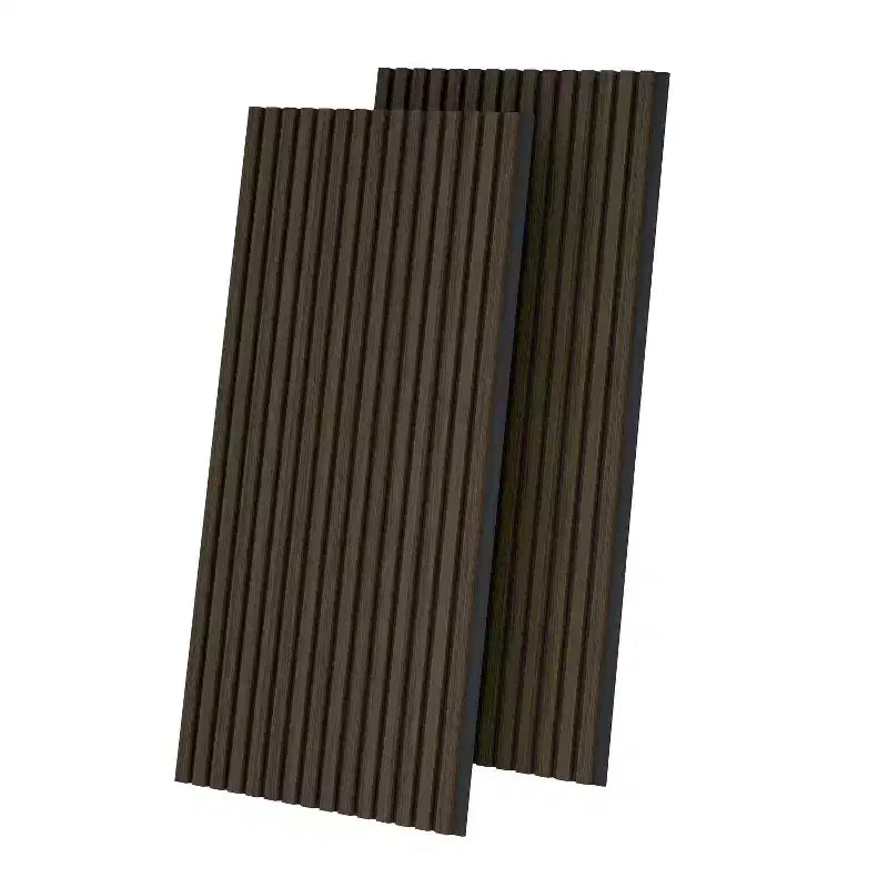 2 pz Pannelli Fonoassorbenti E Insonorizzati da 60 x 120 cm, Con Pannello Di Densità Rivestito In Impiallacciatura Di Legno