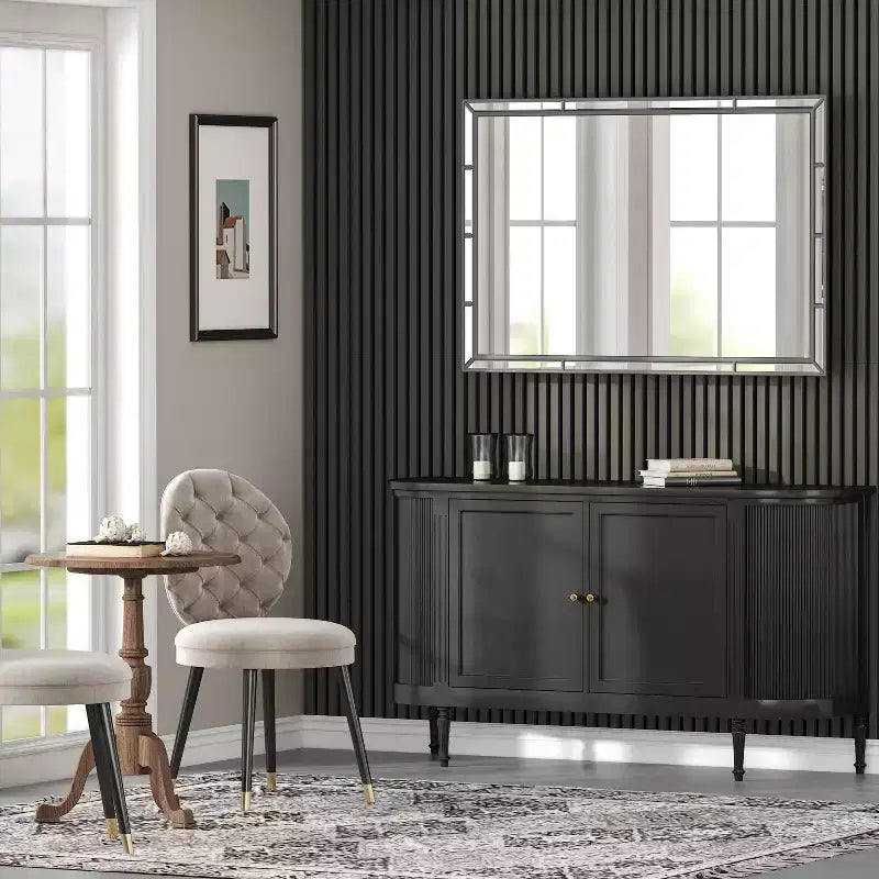 2 pz Pannelli Fonoassorbenti E Insonorizzati da 60 x 120 cm, Con Pannello Di Densità Rivestito In Impiallacciatura Di Legno