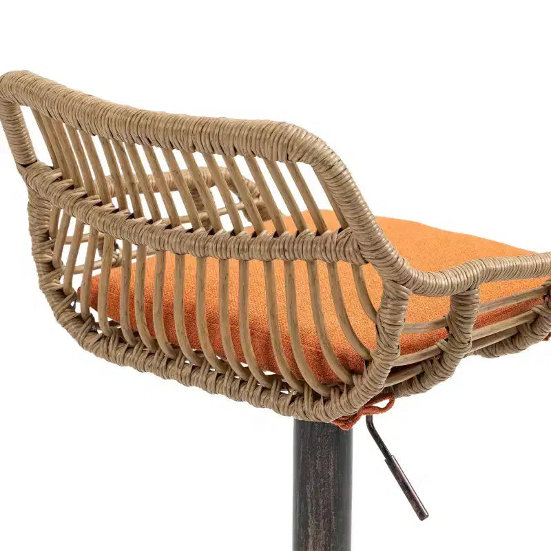 2 sgabelli da bar girevoli con poggiapiedi, struttura in metallo, capacità di carico fino a 113 kg, sedie da bar retrò regolabili in altezza da 89 a 109 cm