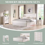 Cassettiera moderna a 5 cassetti con profilo curvo, mobile in legno alto 100,6 cm con maniglie in metallo dorato, armadio portaoggetti per camera da letto, soggiorno, corridoio