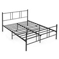 Costway Full Size Steel Platform Bed Frame Headboard Heavy-Duty Mattress Foundation