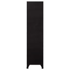 vidaXL Libreria Libreria con Gambe in Metallo Mobile Contenitore OSLO Legno Massello