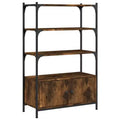 vidaXL Bookcase 3-Tier Bookshelf Storage Shelf Rack Organizer Engineered Wood