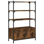 vidaXL Bookcase 3-Tier Bookshelf Storage Shelf Rack Organizer Engineered Wood