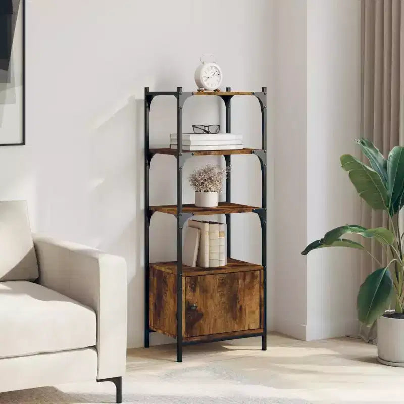 vidaXL Libreria a 3 ripiani, scaffale portaoggetti, organizer in legno ingegnerizzato