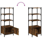 vidaXL Libreria a 3 ripiani, scaffale portaoggetti, organizer in legno ingegnerizzato