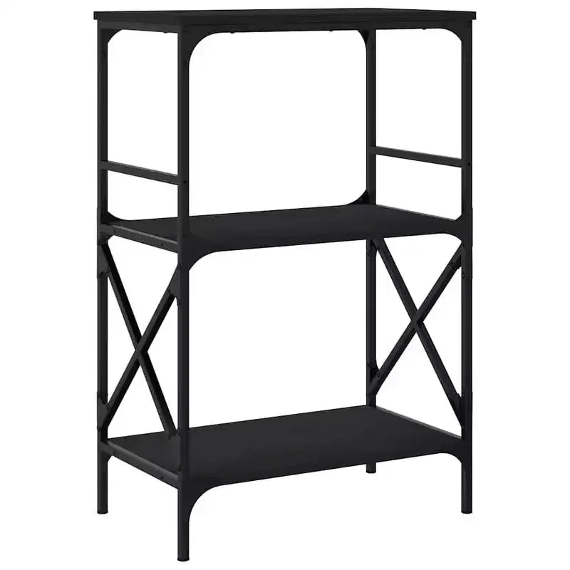 vidaXL Libreria in legno ingegnerizzato rovere fumo con piedini regolabili, media