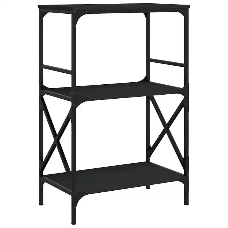 vidaXL Libreria in legno ingegnerizzato rovere fumo con piedini regolabili, media