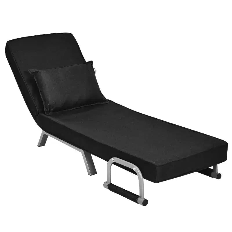 Divano Letto Costway, Poltrona Pieghevole, Reclinabile in 5 Posizioni, Completamente Imbottito, Chaise Longue