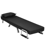Divano Letto Costway, Poltrona Pieghevole, Reclinabile in 5 Posizioni, Completamente Imbottito, Chaise Longue