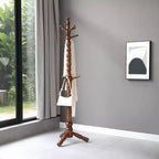 Appendiabiti verticale da 74" in legno resistente con 11 ganci, autoportante per ingresso, corridoio, camera da letto, ufficio