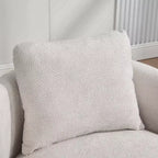 TUYOHW 30W Sedia rotonda girevole moderna a botte, sedia lounge con cuscino, poltrona club imbottita in ciniglia per soggiorno, camera da letto, balcone