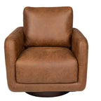 Poltrona girevole TUYOHW, poltrona con schienale a cuscino, rivestimento in bouclé, poltrona lounge moderna a basso profilo per soggiorno, angolo lettura, camera da letto