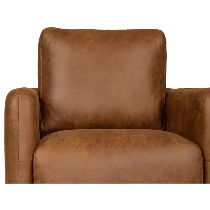 Poltrona girevole TUYOHW, poltrona con schienale a cuscino, rivestimento in bouclé, poltrona lounge moderna a basso profilo per soggiorno, angolo lettura, camera da letto