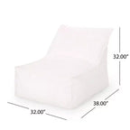Poltrona a sacco TUYOHW con tessuto resistente all'acqua, divano lounge per adulti, comodo divano per soggiorno e camera da letto