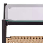 Consolle a 1 ripiano Omaka - CNS2309A - Naturale/Nero - Safavieh