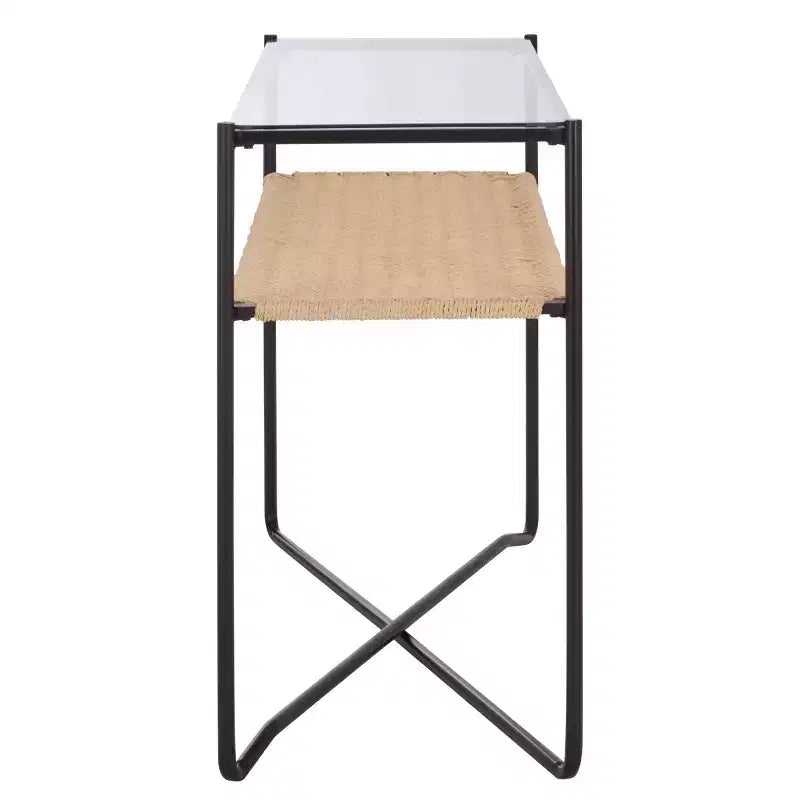 Consolle a 1 ripiano Omaka - CNS2309A - Naturale/Nero - Safavieh