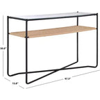 Consolle a 1 ripiano Omaka - CNS2309A - Naturale/Nero - Safavieh