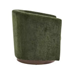 Poltrona girevole moderna in velluto Christopher Knight Home Harlow, con base in legno, 360 gradi