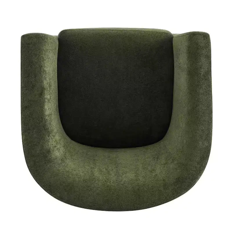Poltrona girevole moderna in velluto Christopher Knight Home Harlow, con base in legno, 360 gradi