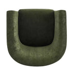 Poltrona girevole moderna in velluto Christopher Knight Home Harlow, con base in legno, 360 gradi