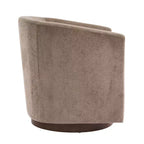 Poltrona girevole moderna in velluto Christopher Knight Home Harlow, con base in legno, 360 gradi