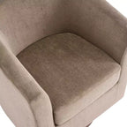 Poltrona girevole moderna in velluto Christopher Knight Home Harlow, con base in legno, 360 gradi