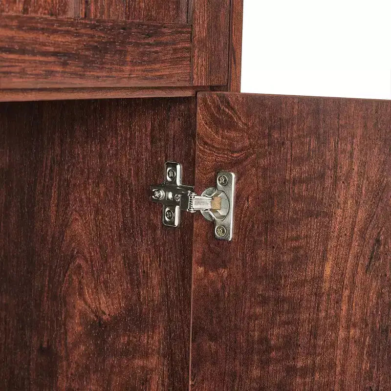 Mobiletto alto 72,4, Armadio da cucina autoportante con ripiani, Armadio a pavimento, Armadio alto per bagno, cucina, dispensa