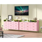 Cassettiera alta a 9 cassetti da 36,6x62,8x16,7 pollici, mobile contenitore moderno con organizer multifunzionale per uso multi-stanza, design elegante